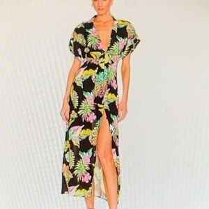 Tropical Floral Maxi Dress